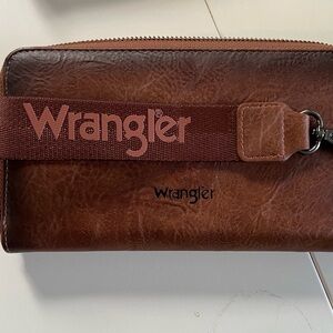 Wrangler Brown Clutch Wristlet